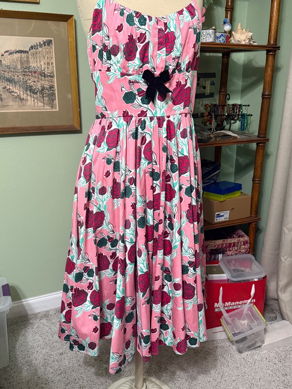 Girls Pink Floral Sundress Mary Blair